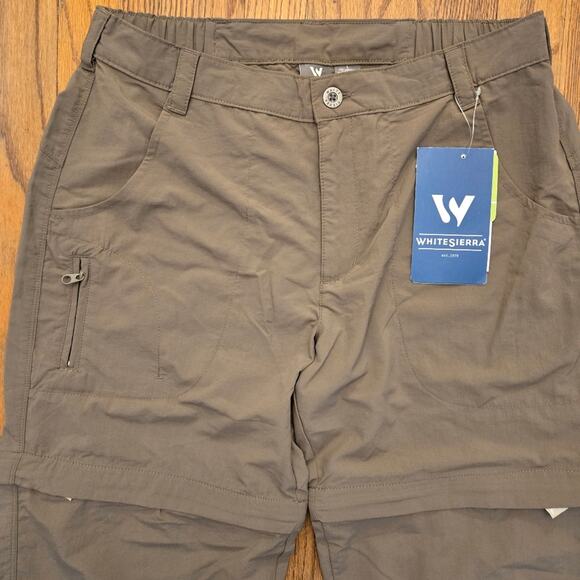 White Sierra Convertible Trail Pants Women's large hiking pants - Picture 9 of 9